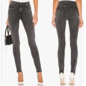 NWT Citizens of Humanity Rocket Sculpt Mid Rise Skinny Jean Sonder Sz 27 GREY
